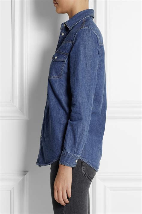 ysl denim shirt.